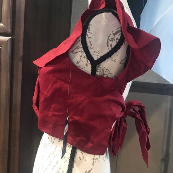 Rachael Ray Marcia Crop Top Black Cherry Size Small - Picture 8 of 12